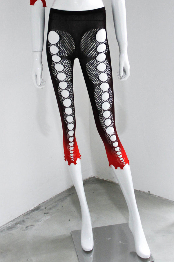 RUI hanging pantyhose RSS23JW02 ONYX & Ruby Black Red Gradient